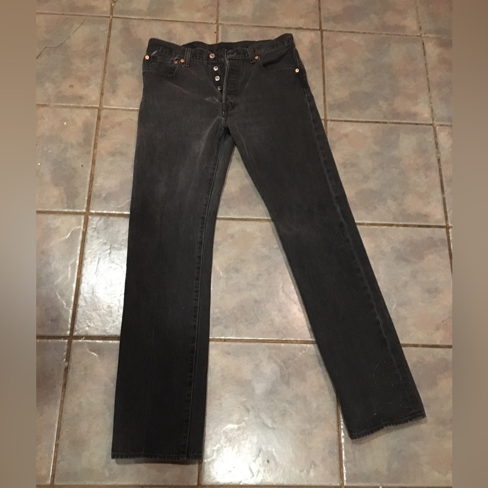 Mens Black 501 Levi’s jeans